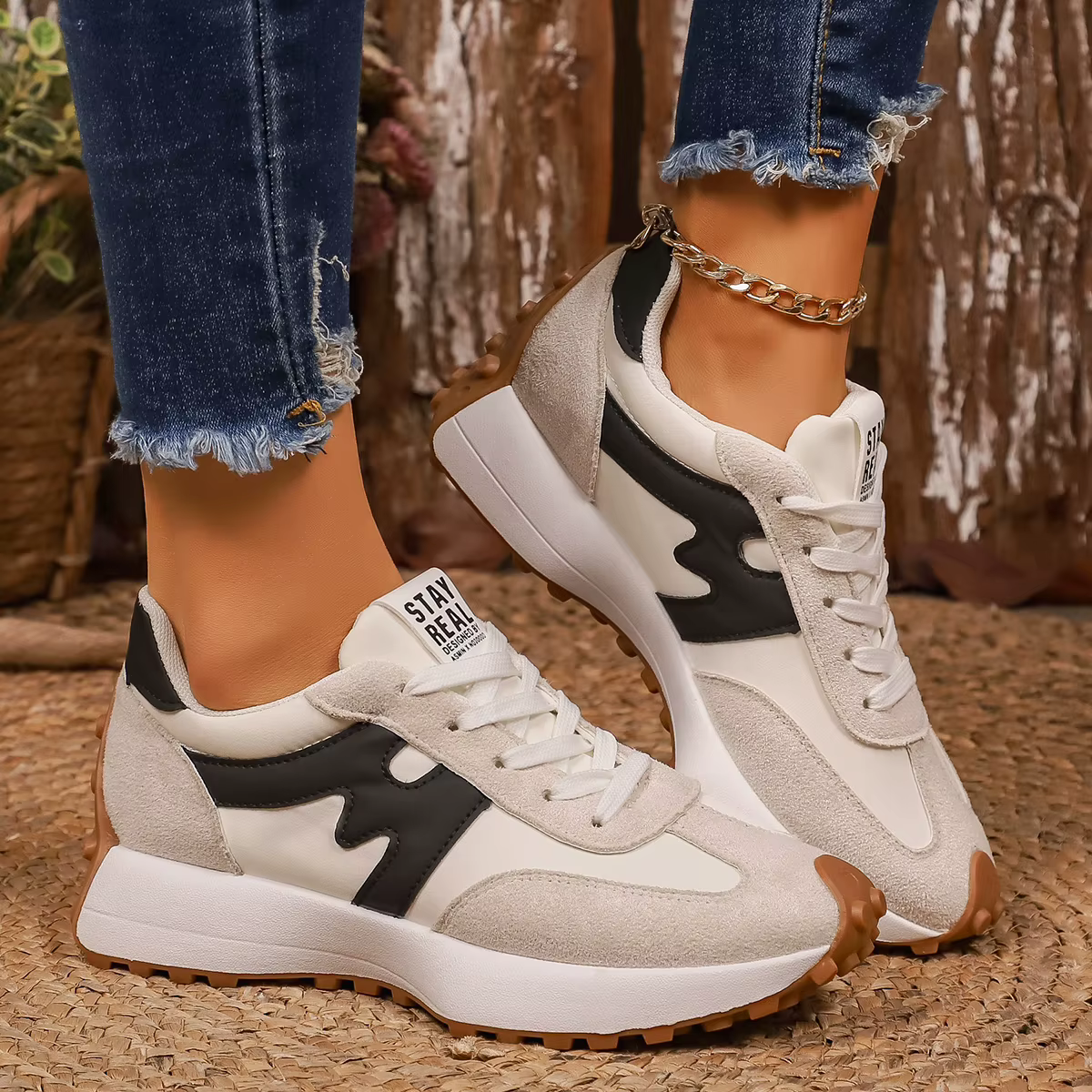 2025 femmes baskets nouveau printemps automne plate-forme vulcaniser chaussures femmes décontracté l