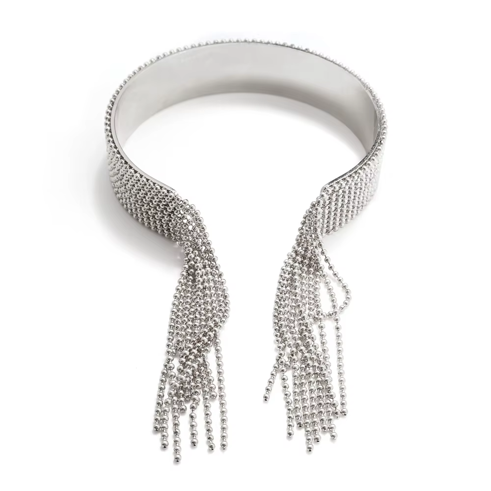 JOVO LOVE – Bracelet à franges en perles d'acier réglables pour femmes, bijoux à breloques étanches 