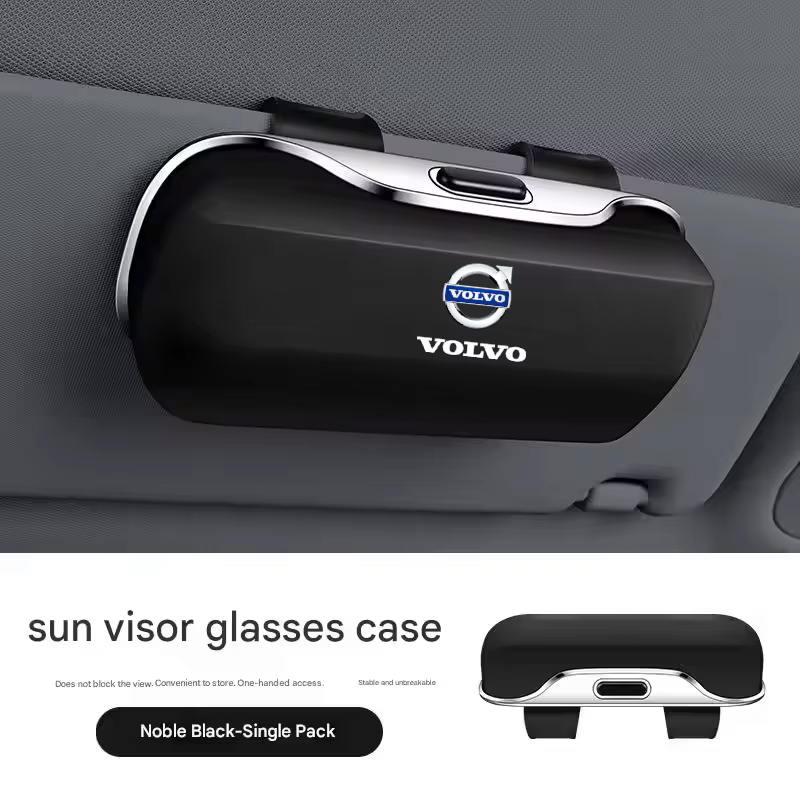 Étui à lunettes de soleil pour visière de voiture, support de lunettes, boîte à Clip, accessoires po