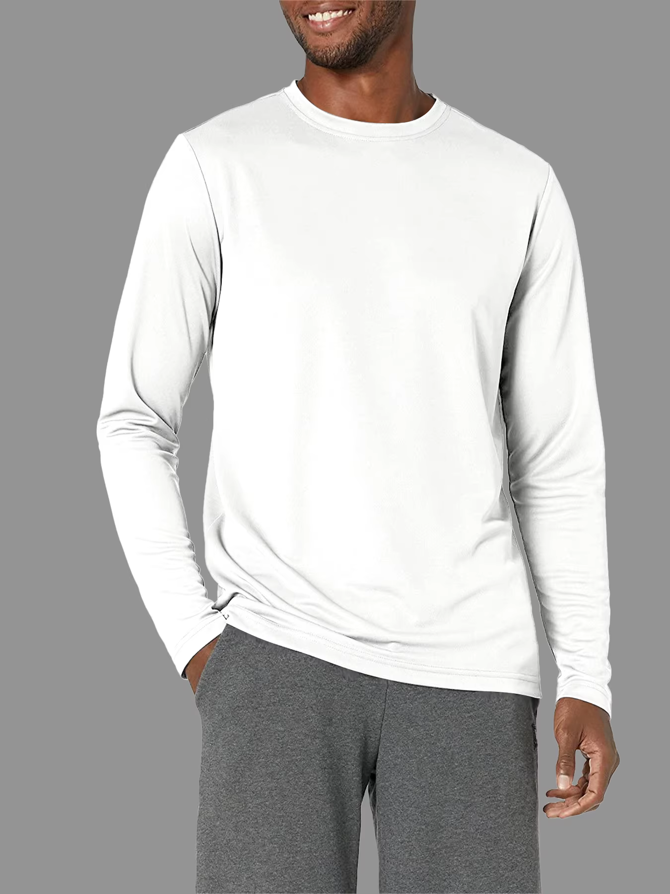 Chemise de sport à manches longues pour homme, légère, anti-UV, séchage rapide, pour la randonnée, l