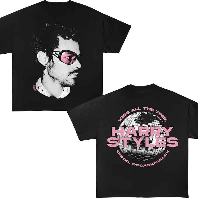 T-shirt double face Harry Styles 2026 pour hommes et femmes, vêtement d'été en coton, mode décontrac