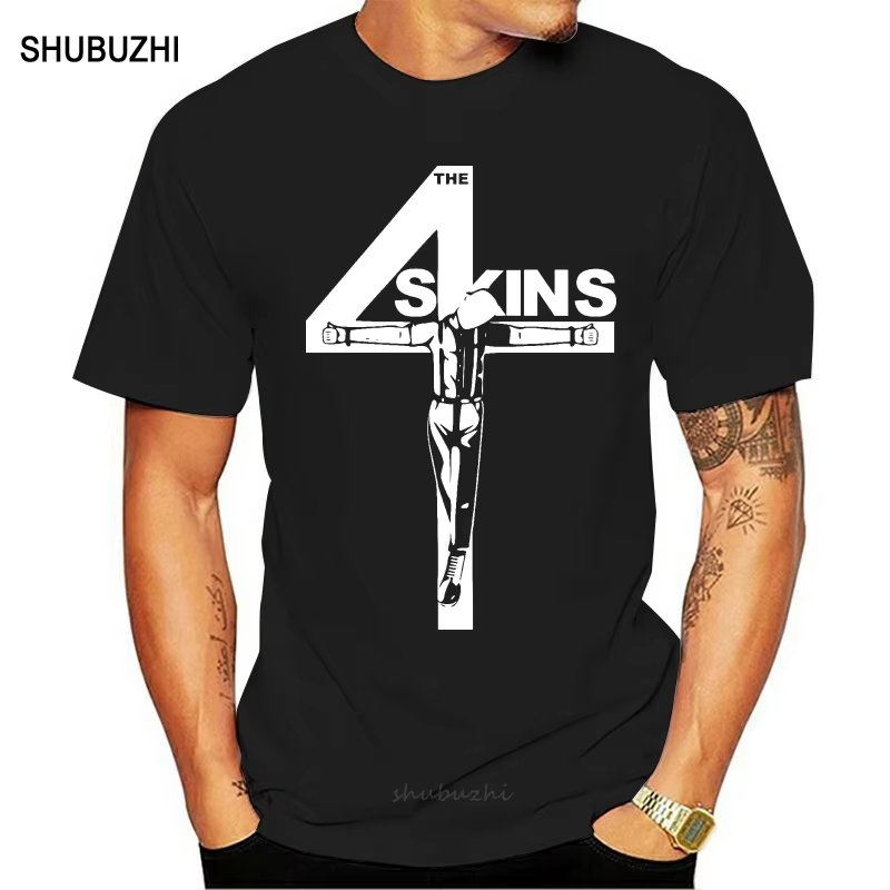 T-shirt unisexe The 4 Skins Oi, Streetpunk, Uk Punk, 343, Top d'été, Homme, Marque