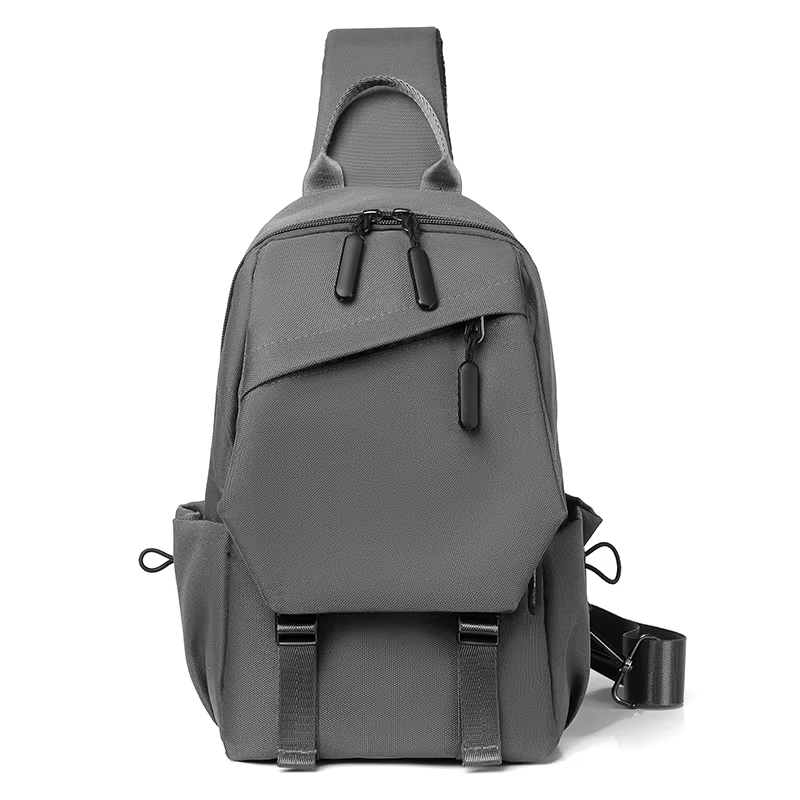 Sac de poitrine Simple et décontracté pour hommes, sac à bandoulière polyvalent tendance de rue, sac