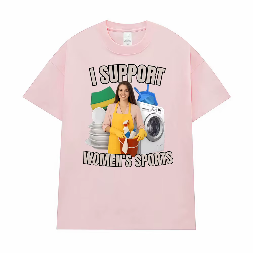 T-shirt humoristique et sarcastique « J'encourage les sports féminins » pour hommes et femmes, vêtem
