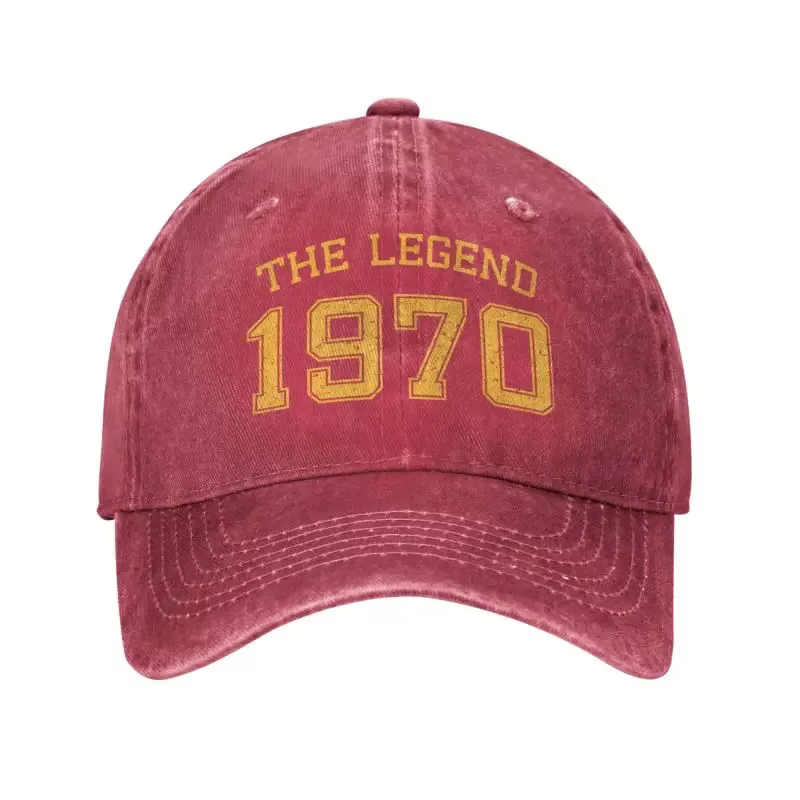 Casquette de Baseball en coton personnalisée, la légende né en 1970, pour hommes et femmes, chapeau 