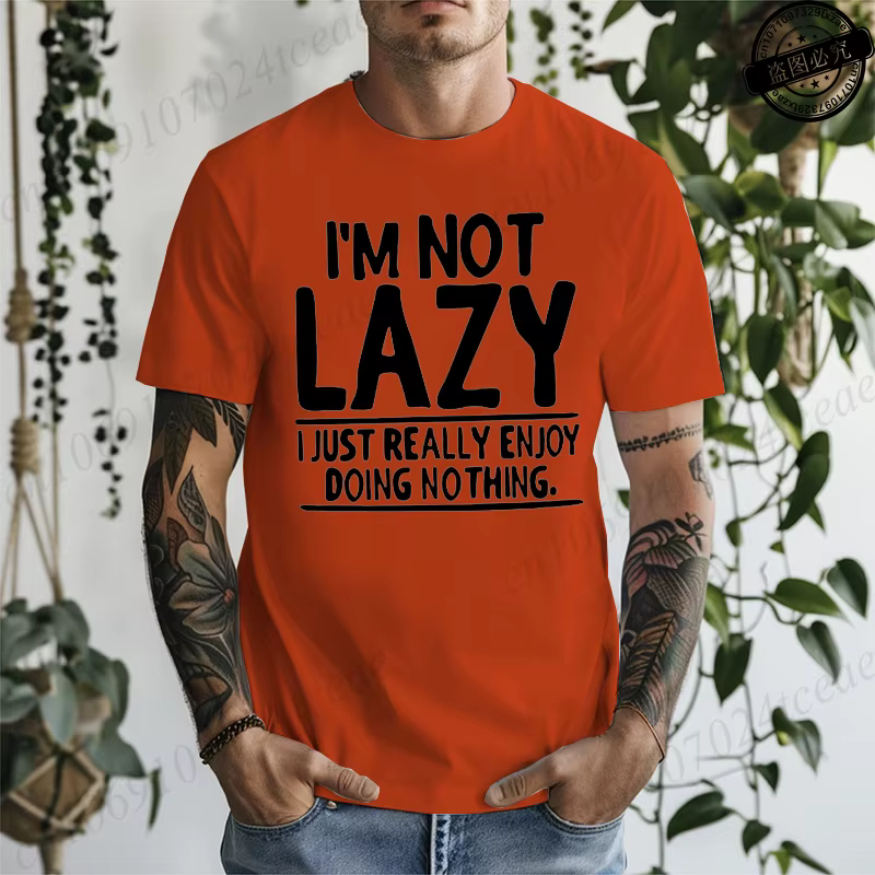 T-shirts imprimés « J'AI PAS LA TROUDE DE LA PARESSONETÉE, JE SUIVRAI LE MODE ÉCONOMIE D'ÉNERGIE » p