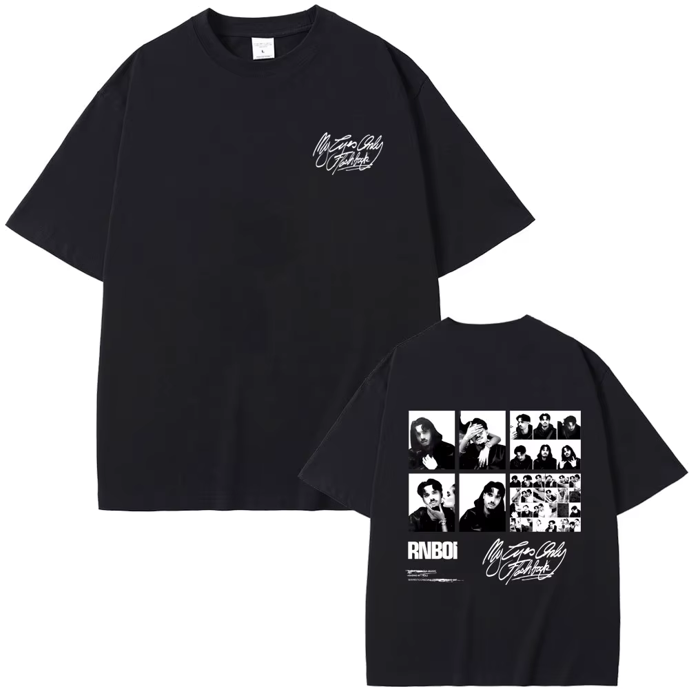 T-shirt graphique Rapper RnBoi My Eyes Only Flashback Album pour hommes et femmes, mode Hip Hop, mus