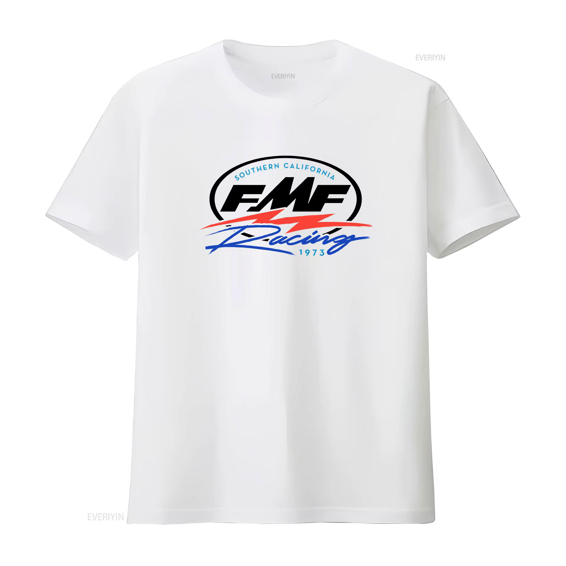 T-shirt zippé FMF, taille XL, blanc, vintage, délavé, unisexe, homme, décontracté, respirant, polyva