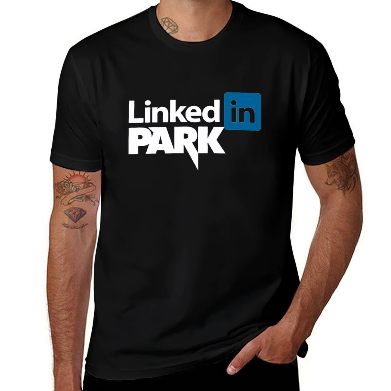 homme pour chemises de créateurs t chemises graphiques t LinkedIN T-Shirt Park