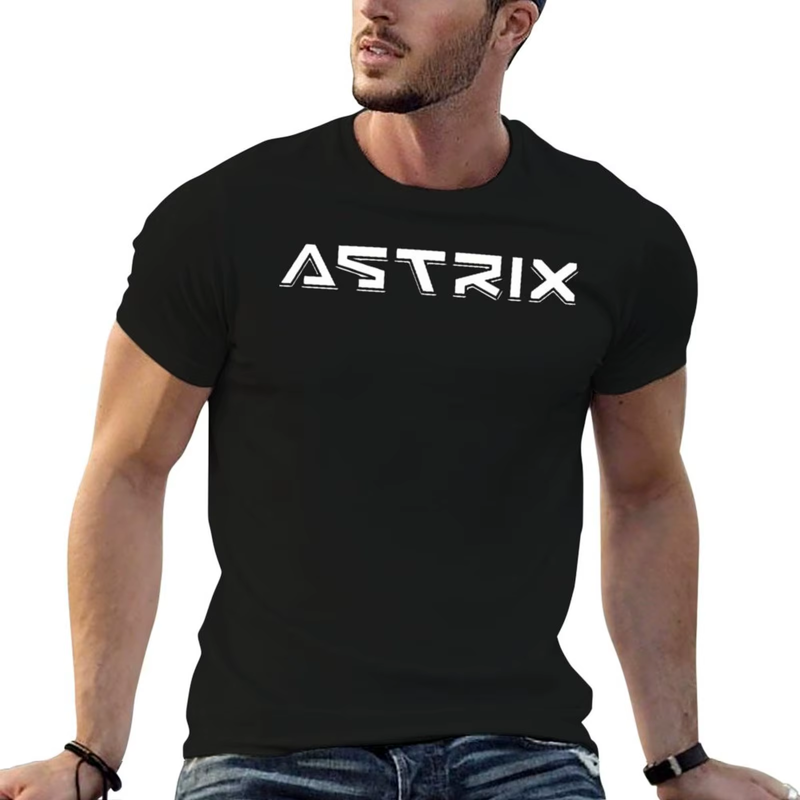 T-shirt avec logo Astrix, t-shirts personnalisés pour homme, t-shirt graphique vintage pour homme