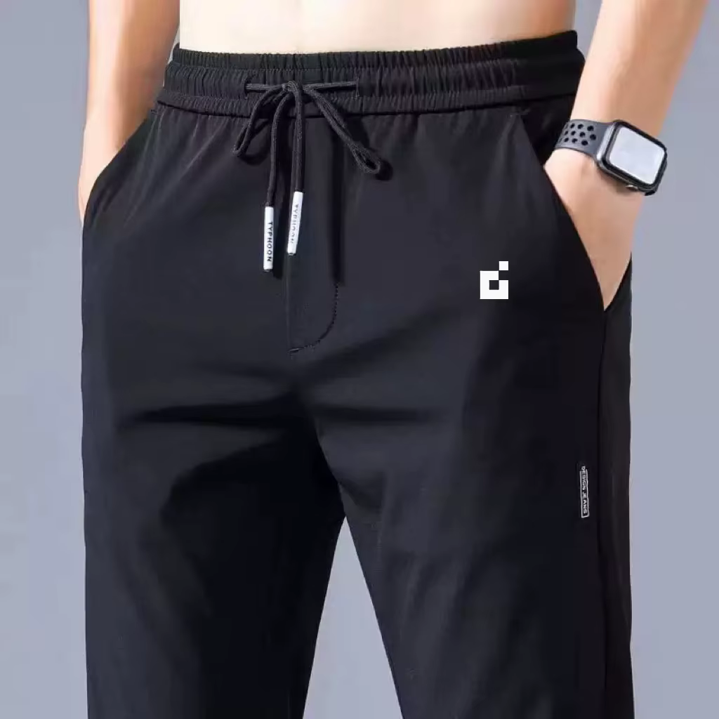 Pantalon de jogging pour hommes, respirant, à séchage rapide, extensible, coupe slim, jambe droite, 