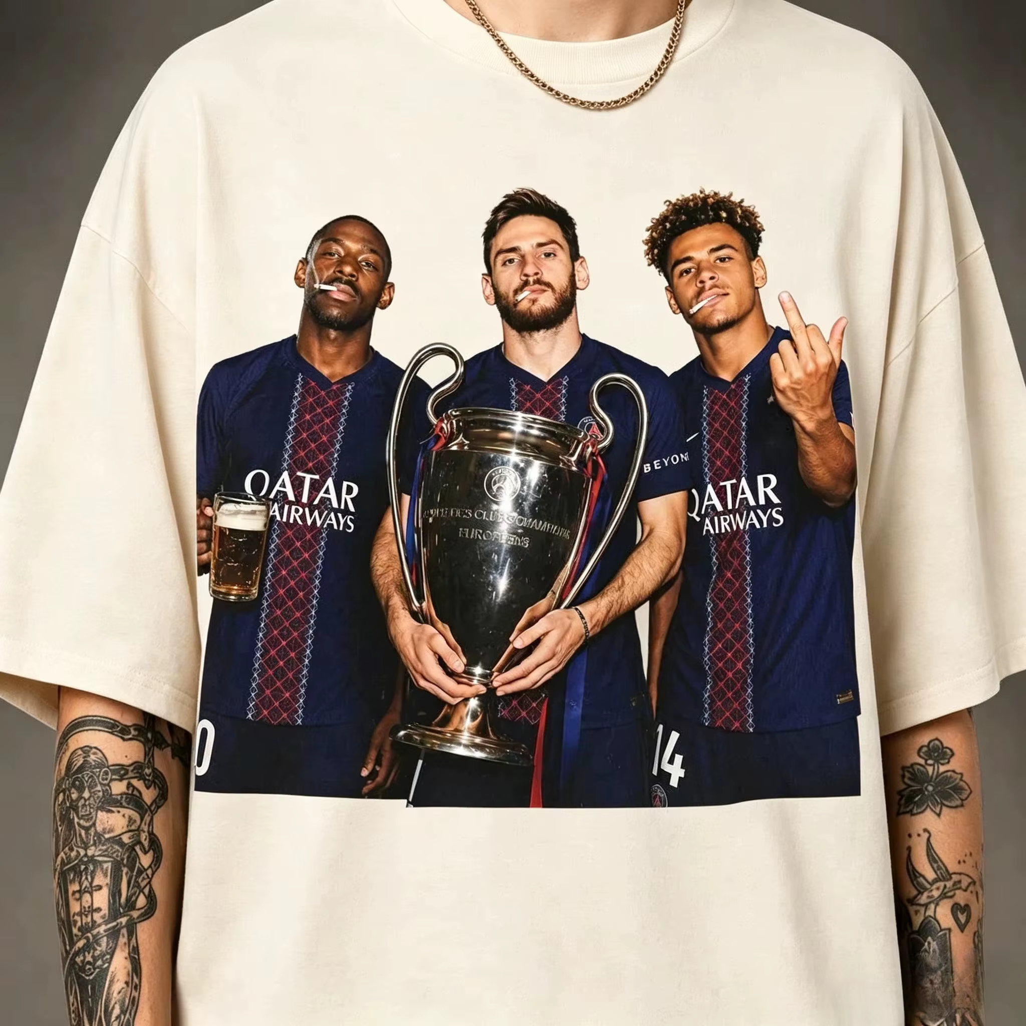 T-shirt de football Championnat 2026 - Homme et Femme - T-shirt d'été en coton Y2K tendance à col ro