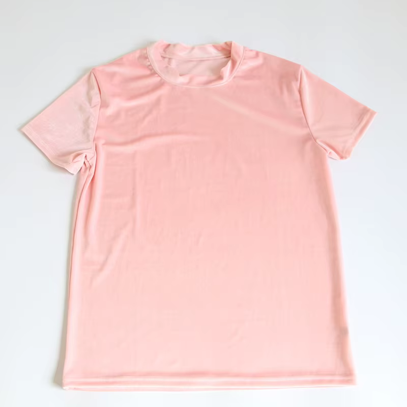Nouveau T-shirt en velours pour homme été 2026 – Doux, confortable, tendance, col rond, manches cour
