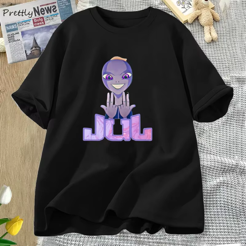 JuL t-shirts musique rappeur graphique t-shirts femmes coton Vintage à manches courtes T-shirt homme