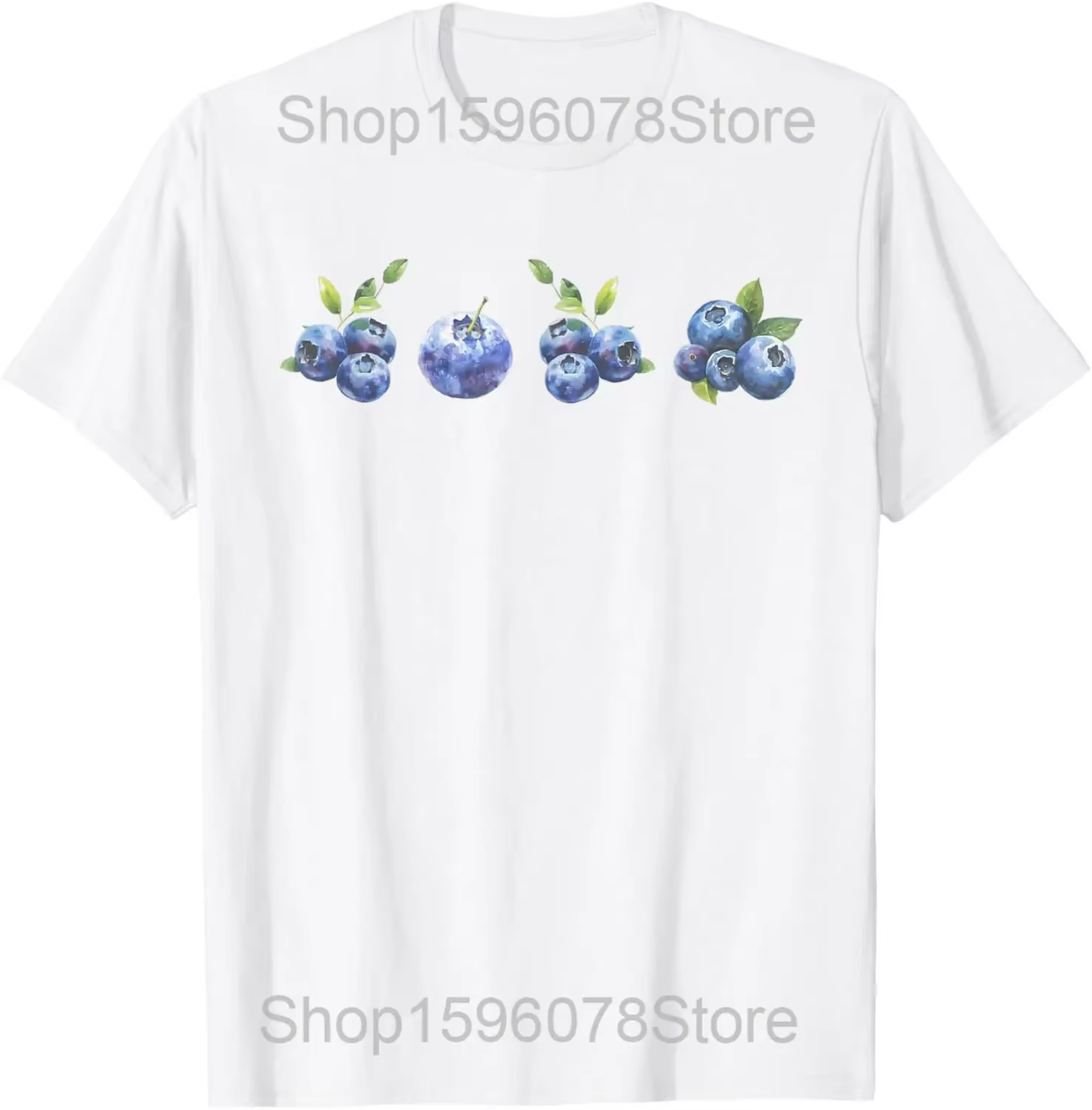 T-shirts Berry Harvest mignons à motif fraise et myrtille pour hommes et femmes, en coton, humoristi