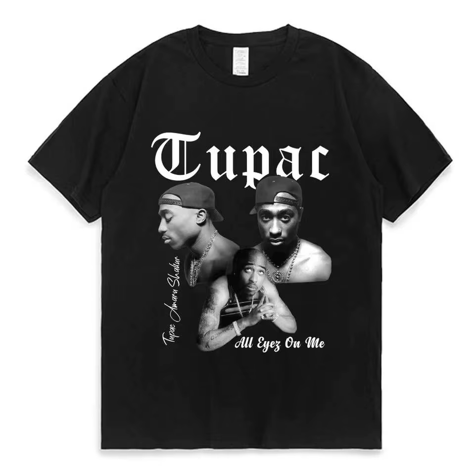 T-Shirt à Manches Surdimensionnées pour Homme et Femme, Vêtement en Coton, à la Mode, Streetwear, Hi