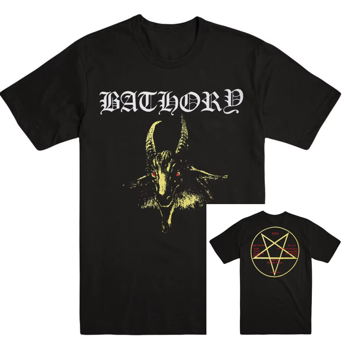 BATHORY Under The Sign T-Shirt en coton avec motif graphique pour hommes et femmes, Streetwear d'été