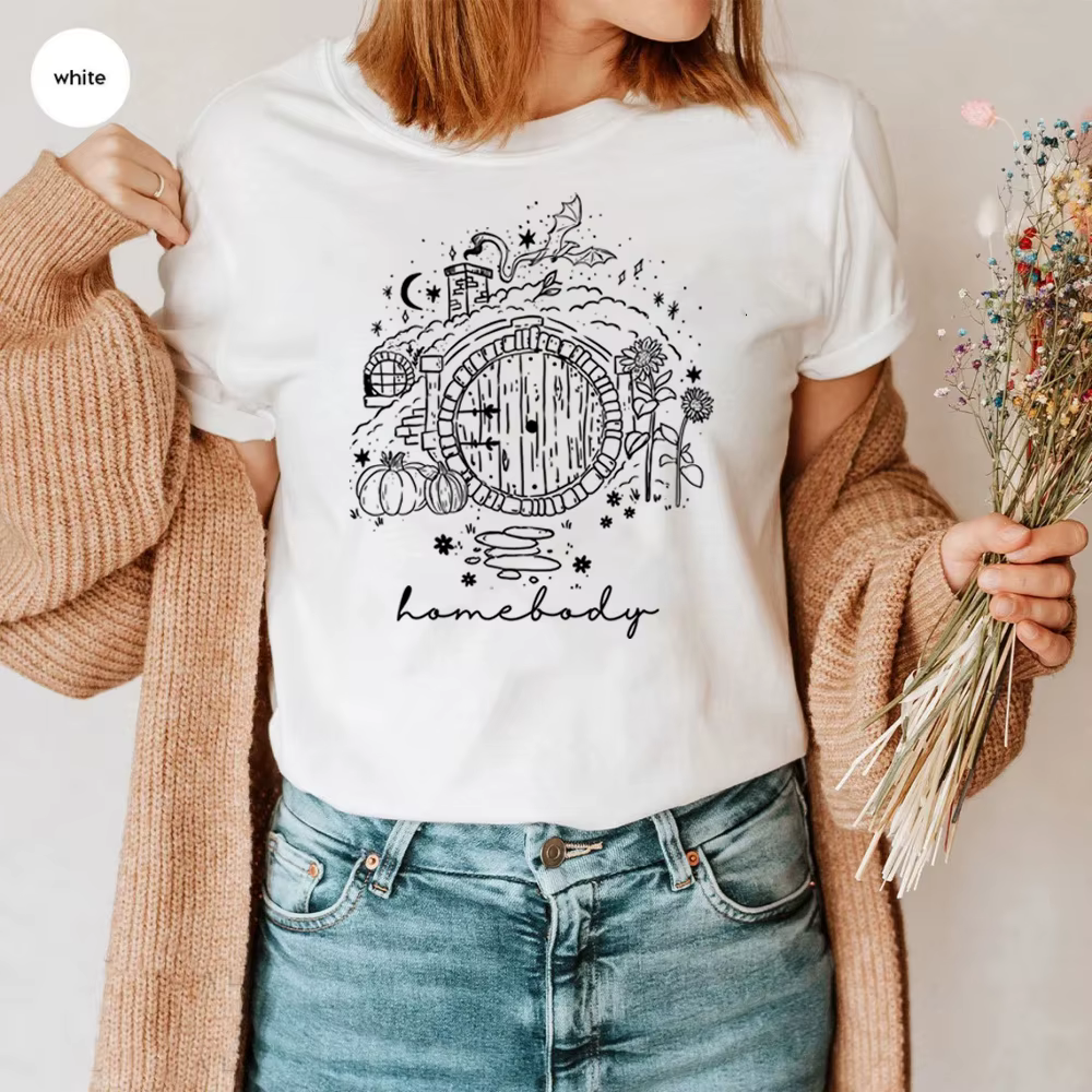 LOTR T-shirt Vintage Homebody chemise le magicien Shire chemises maison du deuxième petit déjeuner t
