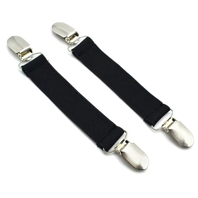 Bretelles de réglage de vêtements pour hommes, chaussette à clip non ald, jarretelles simples, brete