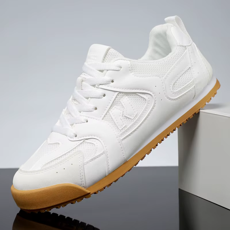 Sneakers sport classiques simples, semelle souple et amortissante, tige respirante, antidérapantes, 