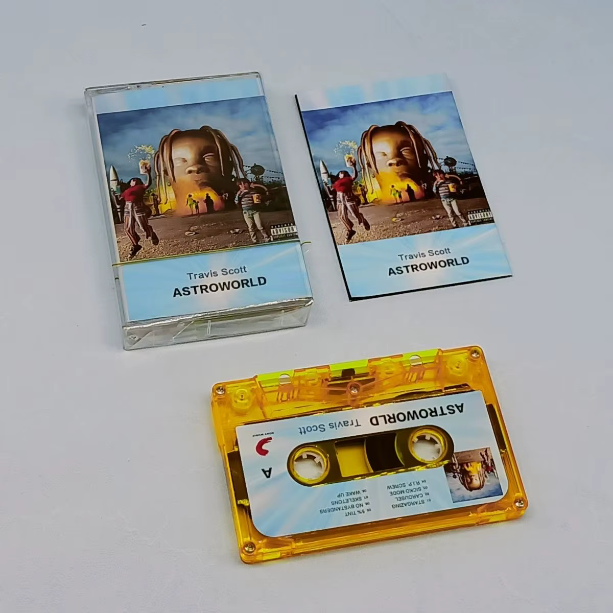 Travis Scott Astroworld ruban musical SICKO MOD Hip Hop Cosplay Cassettes pistes sonores boîte voitu