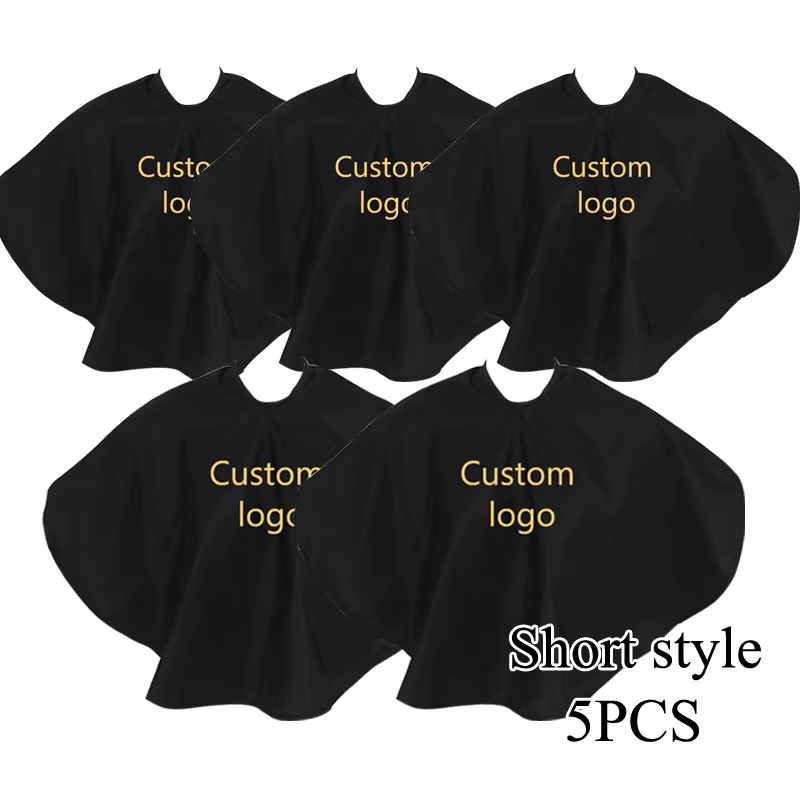 Cape de barbier fonctionnelle avec logo personnalisé pour la maison, coupe imperméable, coloration, 