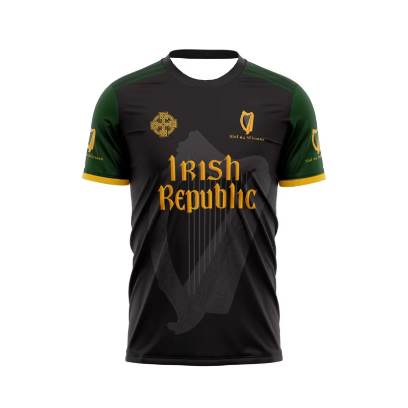 T-shirt unisexe respirant style celtique République d'Irlande 2026 pour femme, décontracté, streetwe