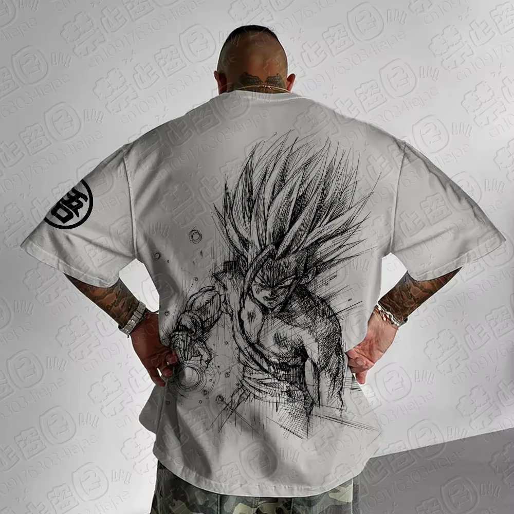 T-shirt Thème Dragon Ball Z 2026 - Coton Pur, Respirant & Élastique, Confortable & Élégant, Idéal po