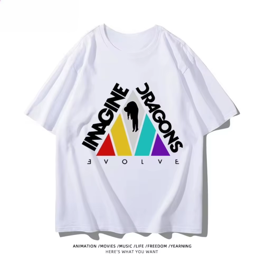 2025 nouveau Imagine Dragons Loom Band imprimé graphique t-shirts femmes à manches courtes t-shirts 