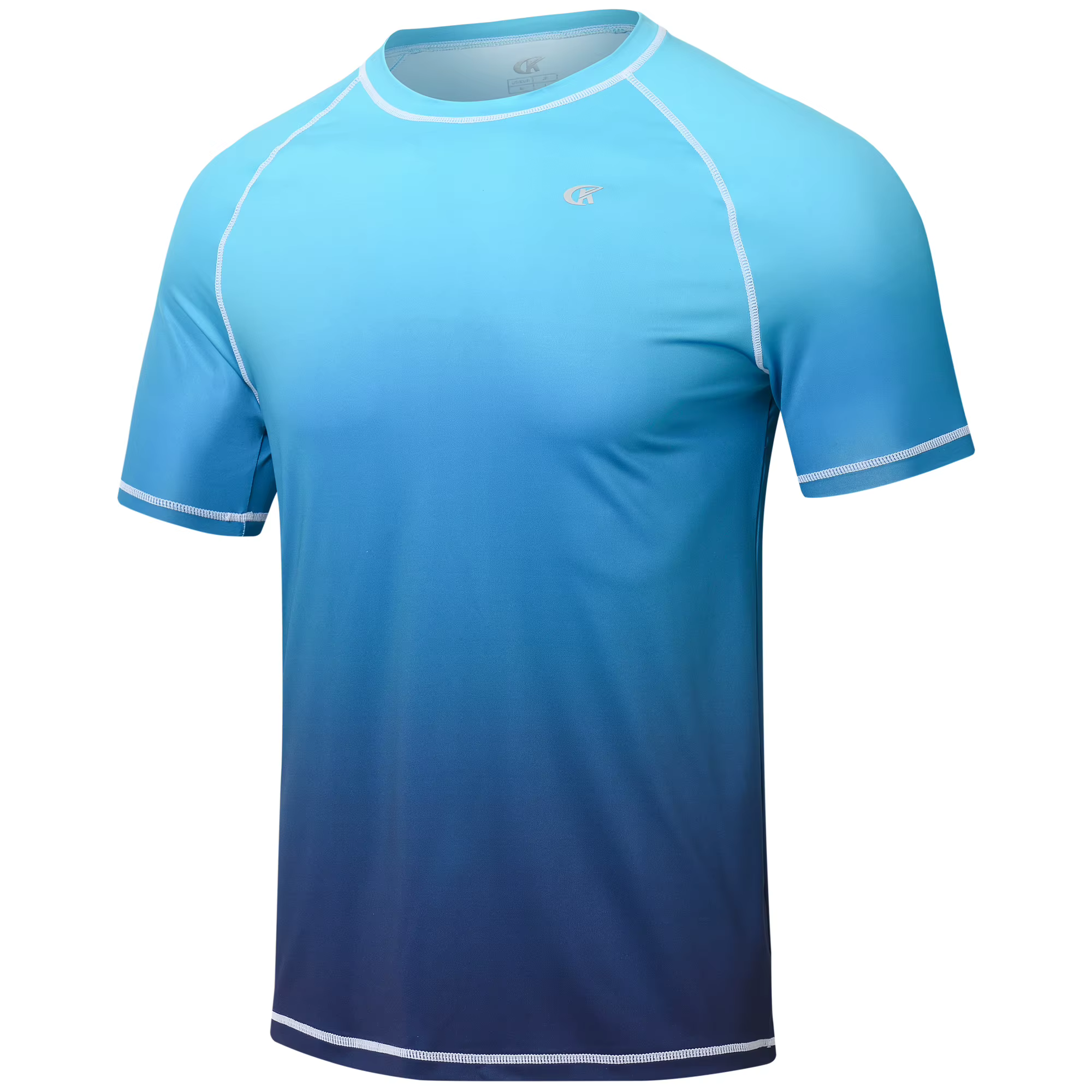 T-shirt à manches courtes pour hommes, Rashguard Swim, Gradual Running Shirt, Surf Tee Swimwear, Hik