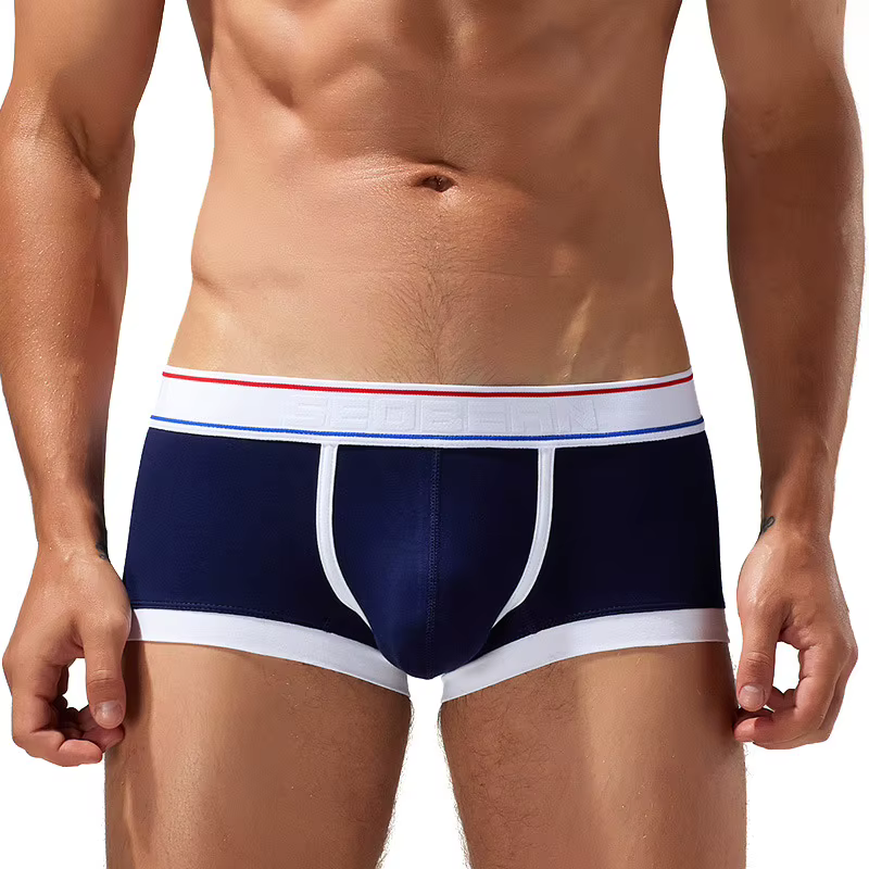 Caleçons pour hommes SEOBEAN – Nouveauté 2026 – Boxers confortables en coton respirant à coupe basse