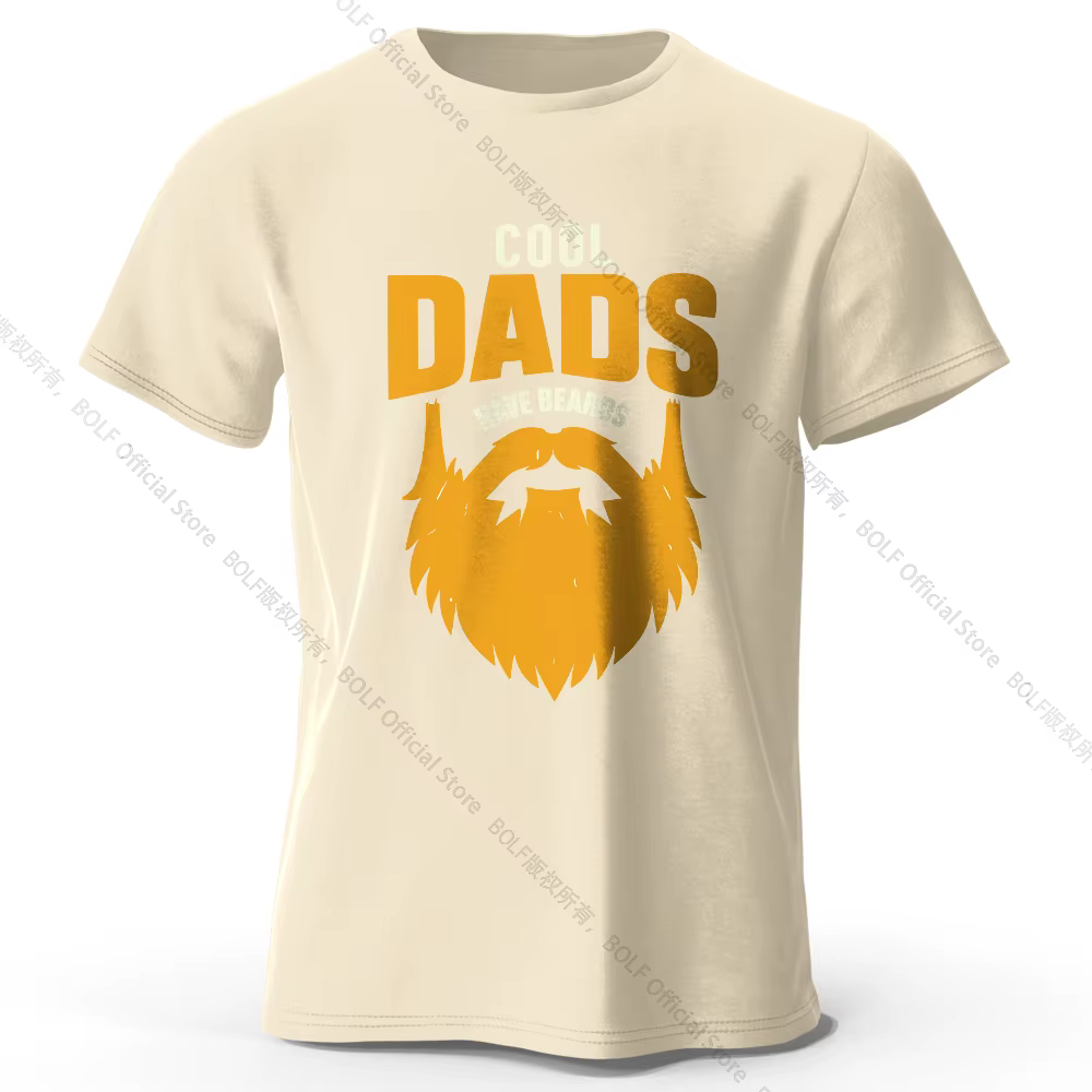 T-Shirt imprimé papa avec barbes pour hommes et femmes, 100% coton, surdimensionné, graphique drôle,