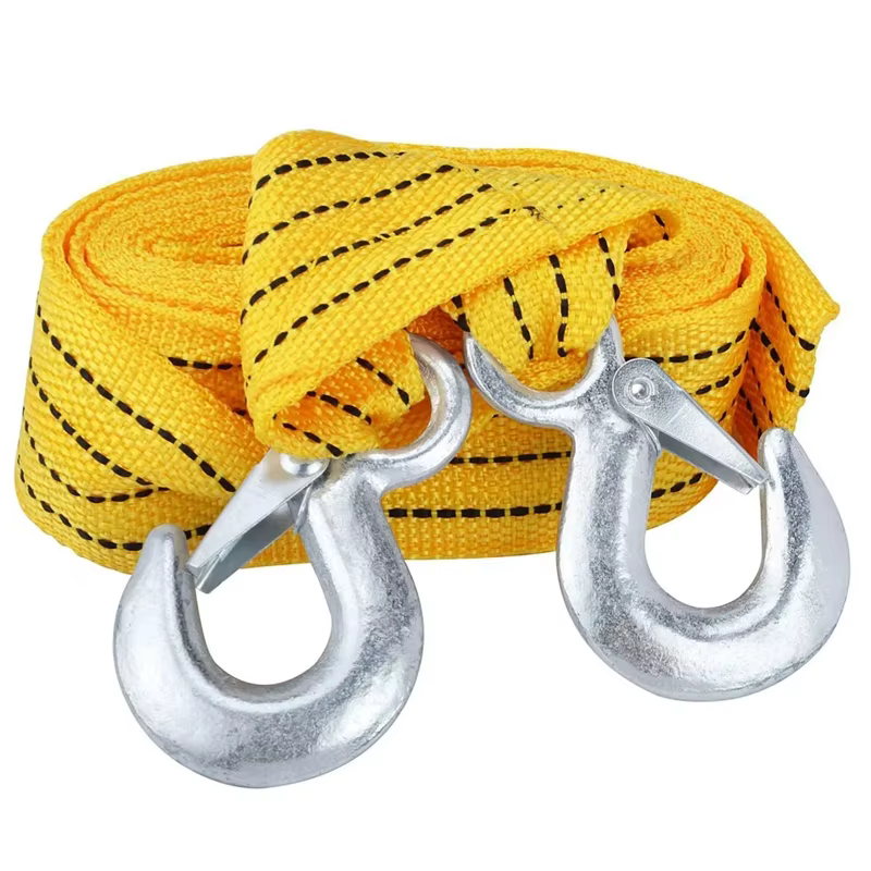 Câble de remorquage de voiture robuste de 3 tonnes, 1 pièce, corde de remorque, crochets de sangle d