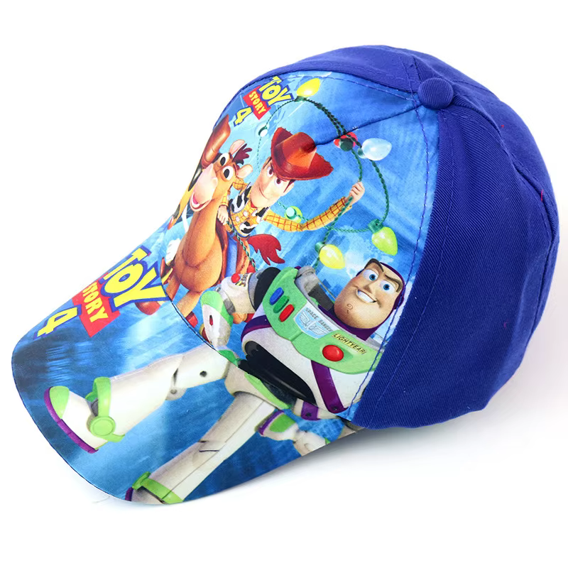 Casquette de baseball en polycoton Disney Toy Story Cars Mickey Mouse, casquette à visière imprimée 