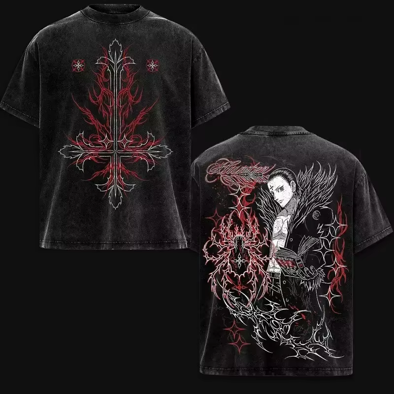 Hunter X Hunter Chrollo Vêtements pour femmes et hommes T-shirts à manches courtes pour femmes T-shi