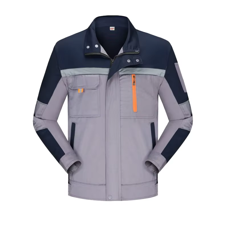 Uniforme de chemise de travail d'usine pour hommes, manches longues, col rabattu, vêtements de trava
