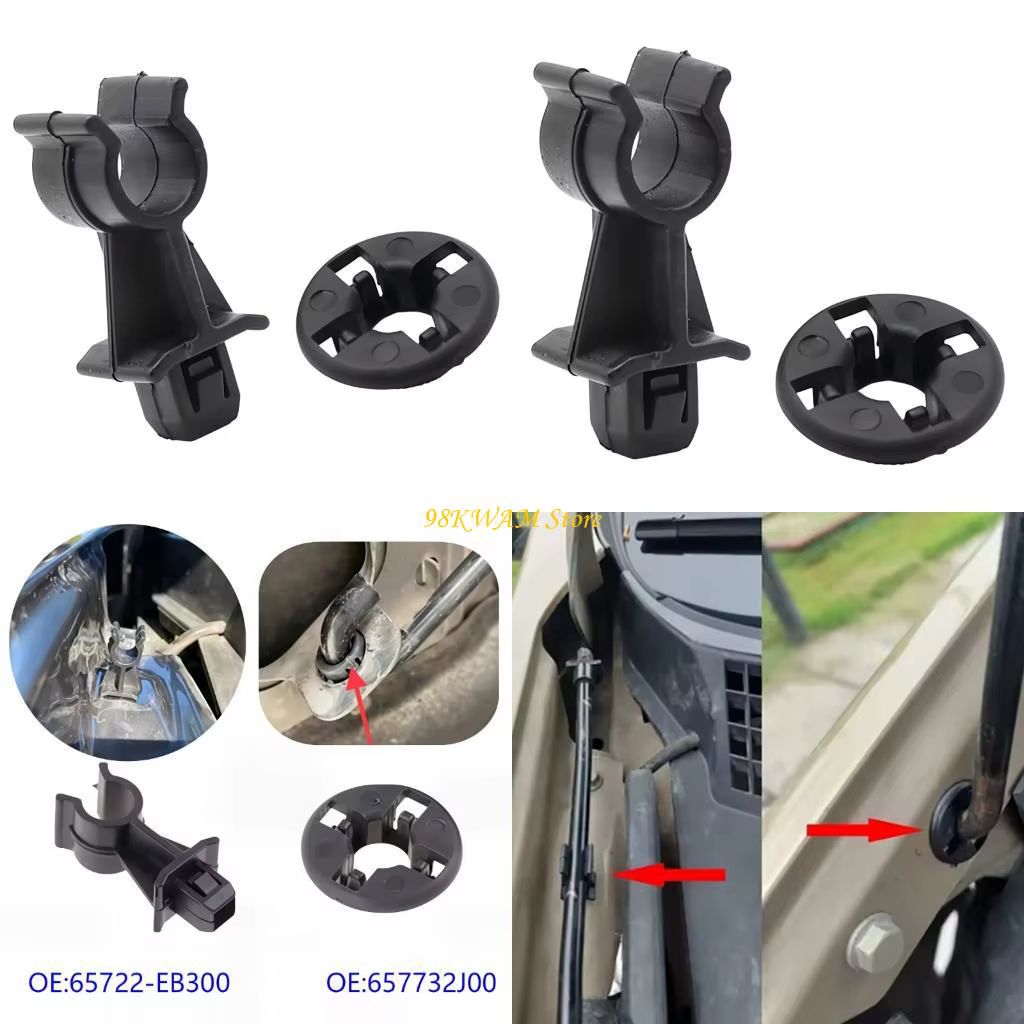 Tige Support capot facile à clipser, Clip en plastique 65722EB300 657732J00 pour fixation sécurisée 
