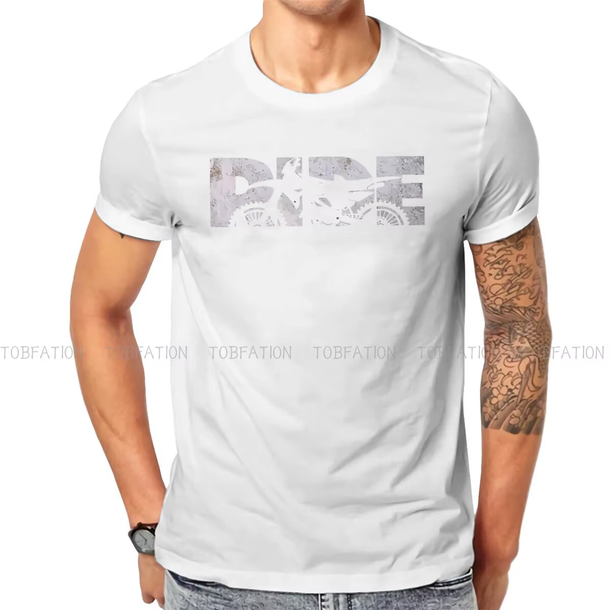RIDE-T-shirt de style dégraissant de motocross de vélo, Endflats, Cross Motorcycle Racing, Hip Hop C
