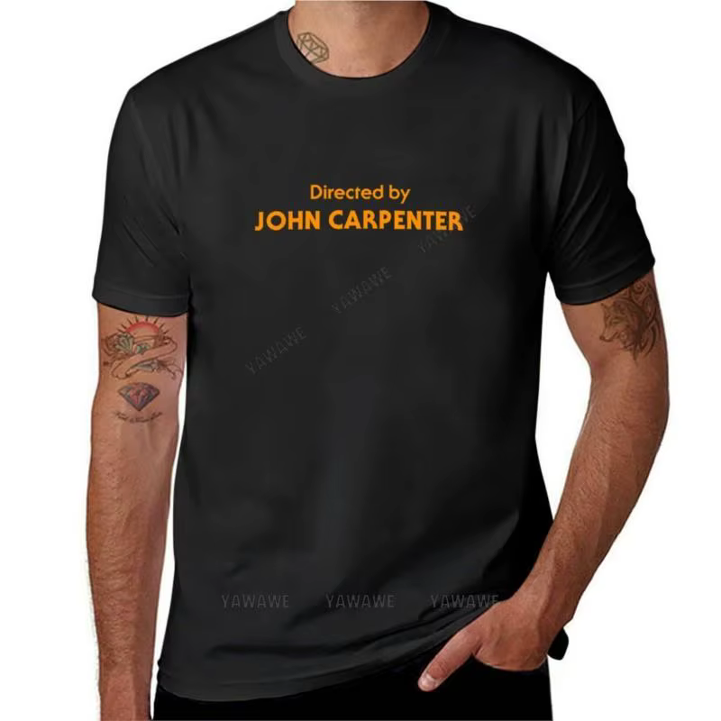 T-shirt pour hommes, blanc, noir, médicaments, Halloween, réalisé par John Carpenter