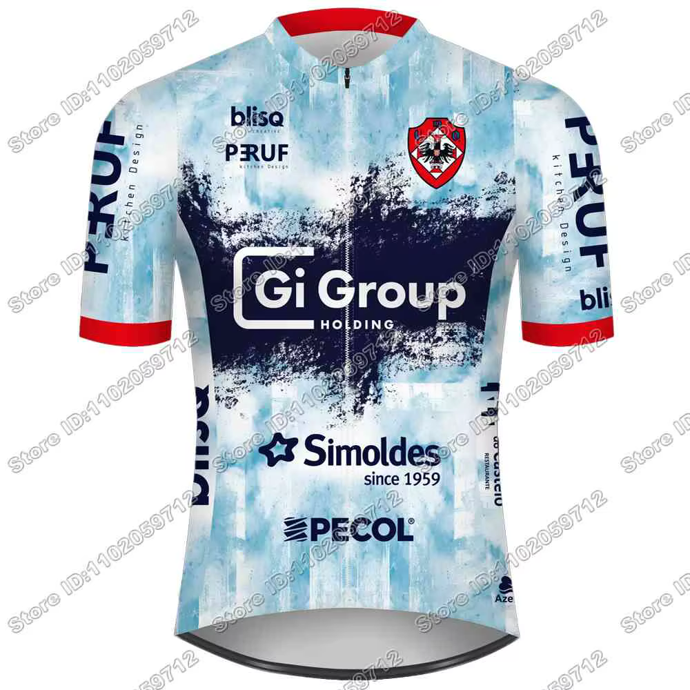 Maillot de Cyclisme Équipe Gi Group Simoldes 2026,Vêtements de Cyclisme Portugal,Tenue manches court
