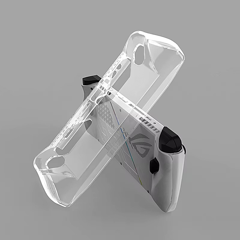 Coque de protection en silicone transparent pour console de jeu Bali ROG Ally, coque arrière, mancho