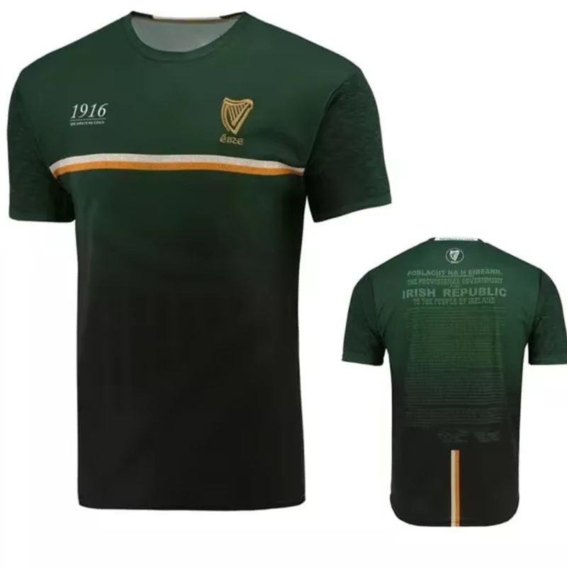 1916 maillot de commémoration 3D imprimé sport Football T-Shirt Collins maillot de commémoration Irl