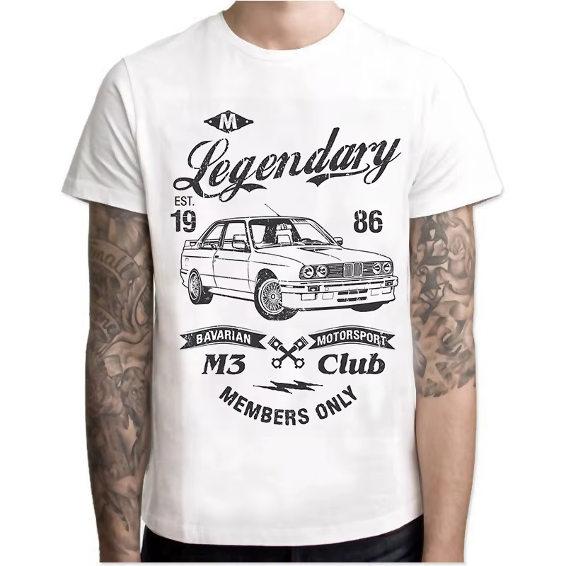 T-shirt Harajuku Cool Automotive Car Turbo pour hommes, E30, E36, E46, Anime, Scopic T-Shirt, Homme 