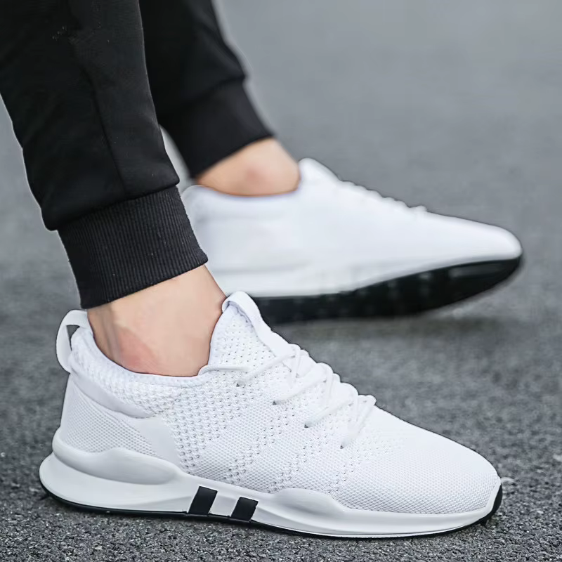Nouveaux hommes chaussures décontractées en plein air respirant marche chaussures de sport mâle anti
