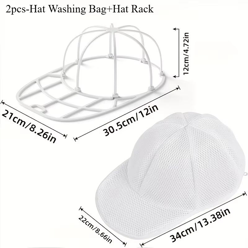 Support de lavage pour casquettes de baseball et sac de lavage en filet pour machine à laver, access