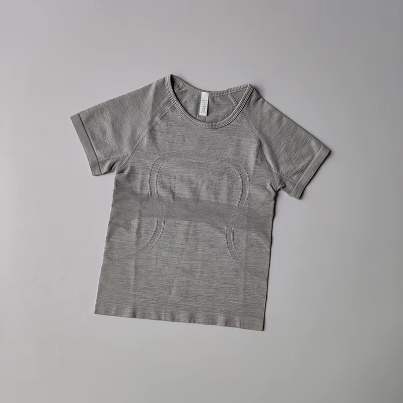 T-shirt de fitness pour femmes à manches courtes, respirant et à séchage rapide, idéal pour la cours