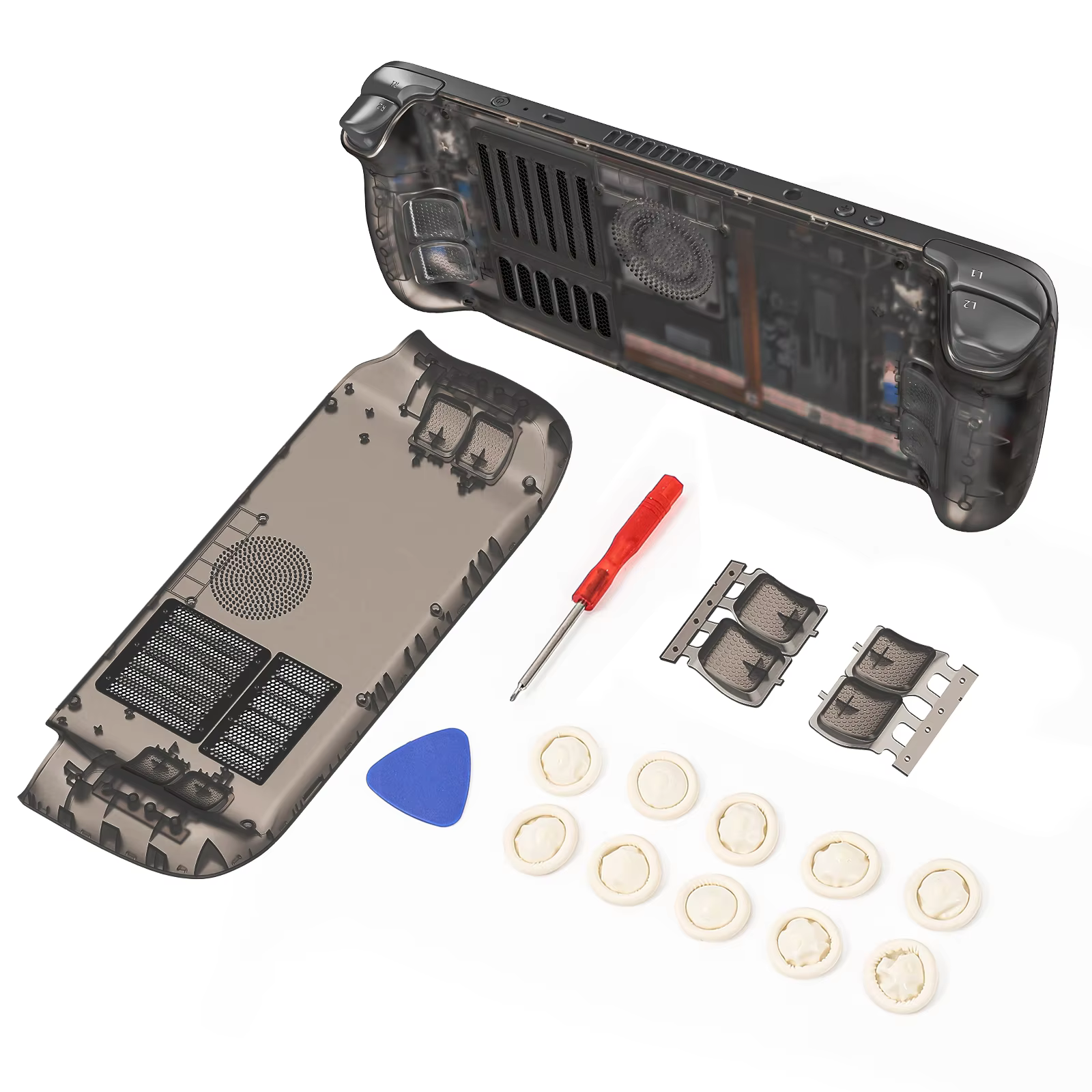 Accessoires de jeu pour Steam Deck, plaque frontale de remplacement personnalisée, coque de boîtier 