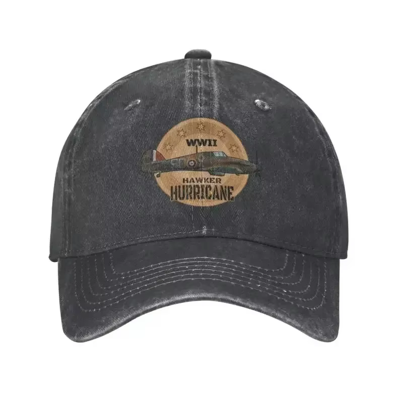Casquette de baseball ouragan en coton Raf Hawker pour hommes et femmes, réglable, avion de chasse d