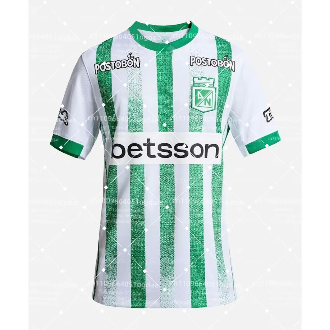 Maillot de football domicile Atlético Nacional Medellín 25-26 – T-shirt sportif à séchage rapide pou