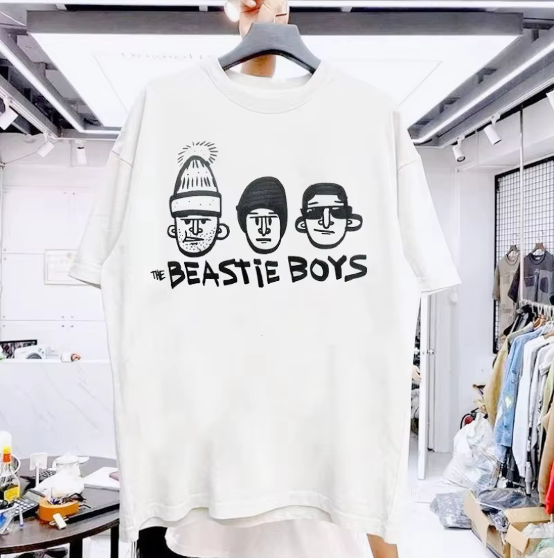 T-shirt blanc au design rare de la groupe The Beastie Boys, t-shirt classique des années 90, nouvell